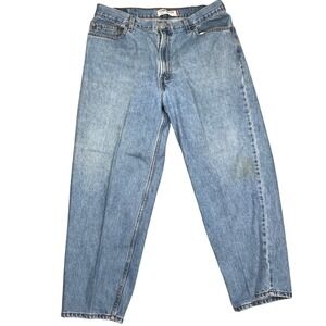 Levis 560 Comfort Fit Jeans Mens 40x30 Light Blue Taper Leg Denim Baggy VTG 90s